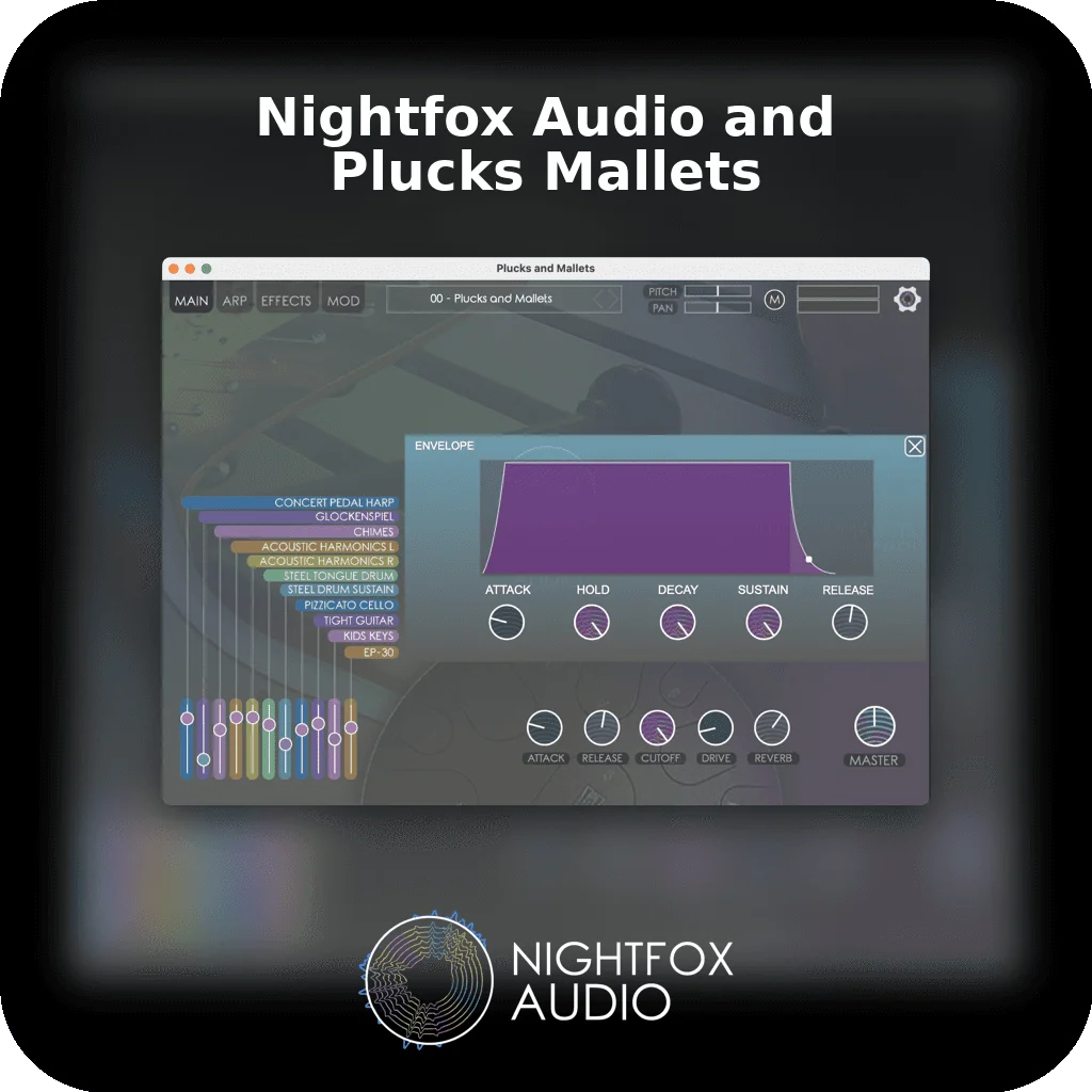 Nightfox Audio Plucks and Mallets | Bound Plugins