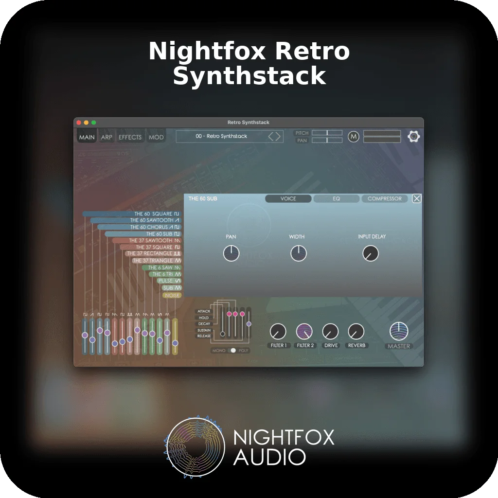 Nightfox Retro Synthstack | Bound Plugins