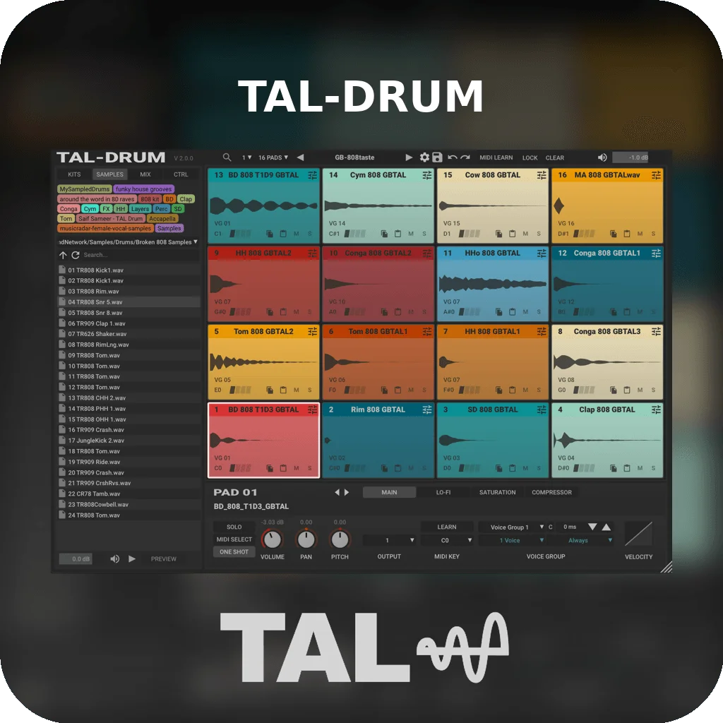 TAL-DRUM | Bound Plugins